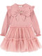 Children's Dress Knitted Rose