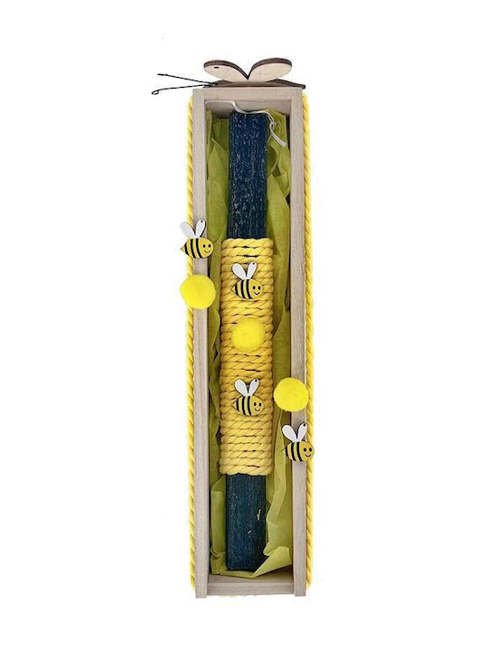 Handgefertigte Beduftete Osterkerze mit Box Bienen