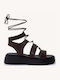 Maro Flatforme Lace-Up Legături Curele Late
