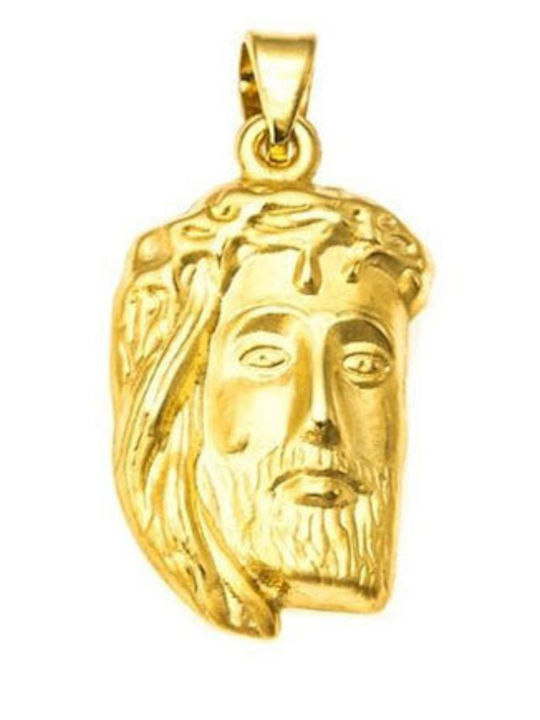 Ios Pendant Kids Talisman with Jesus Christ made of Gold 14K MEAK1001