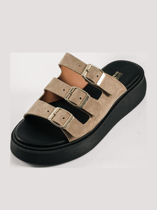 The Shoemart Leather Women's Flat Sandals Flatf...