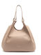 Leather Women's Shoulder Bag Beige BS9720 Pinksalt