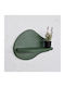 Shelf Wall Green 35x11x23cm