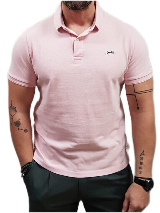 Superdry Polo Herrenbluse Rosa