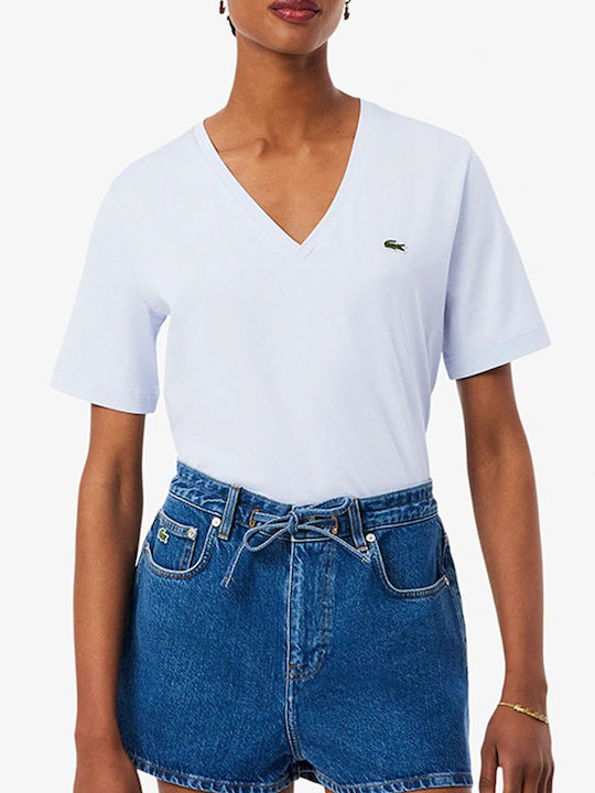 Lacoste Γυναικείο T-shirt Light Blue