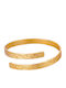 Charmy Bracelet Handcuffs from Steel Gold Plated 6.2cm