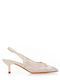 Pumps mit mittelhohem Absatz Beige