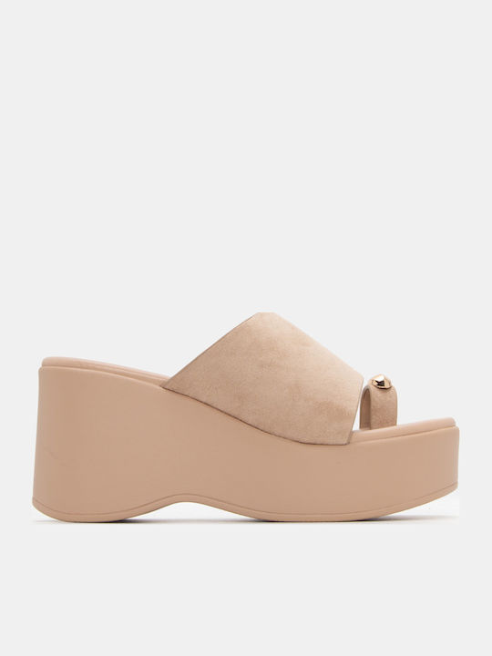 Luigi Damenplattformen Beige