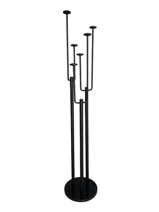 keleman Καλόγερος Μεταλλικός Μαύρος 172cm