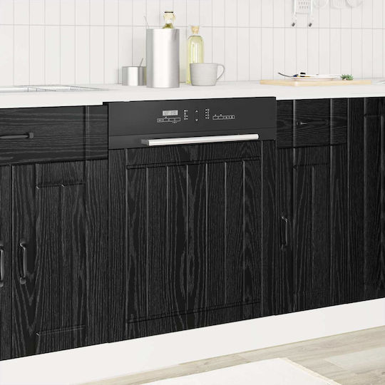 Dulap De Bucătărie Negru Stejar 60x67x67cm