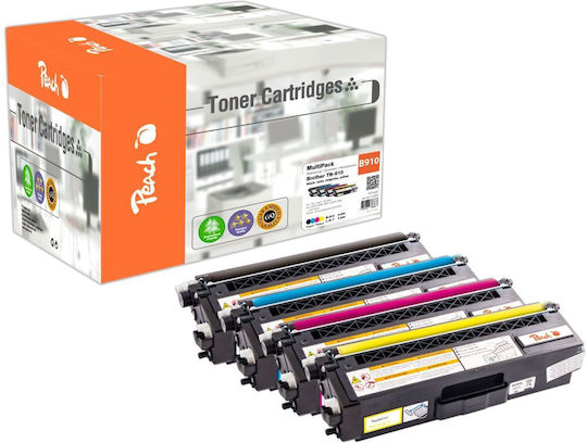 Peach Compatibil Toner pentru Imprimantă Laser Brother TN-910 9000 Pagini Multicolor