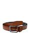 Men's Belt from Artificial Leather Brown