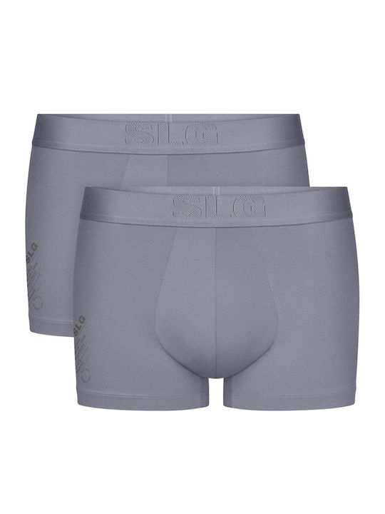 Sloggi Men's Boxers Grey Sky Blue 2Pack