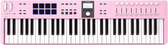 Arturia Controler Midi Keylab Essential cu 61 taste Roz