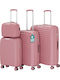 Provitera Reisekoffer Hartschalen Pink mit 4 Räder Set 4Stück
