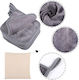 Set 9 Gray Microfiber Makeup Remover Cloths 15 X 15 Cm