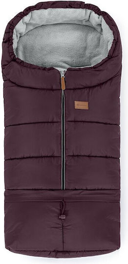 Petite & Mars Universal Sac de picioare pentru cărucior Impermeabil Violet cu căptușeală Fleece 100x48εκ.