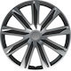 Lampa Set Car Hubcaps 15’’ Raze Silver Black Material Abs Silver Black 4 Pieces L31492 L3149.2