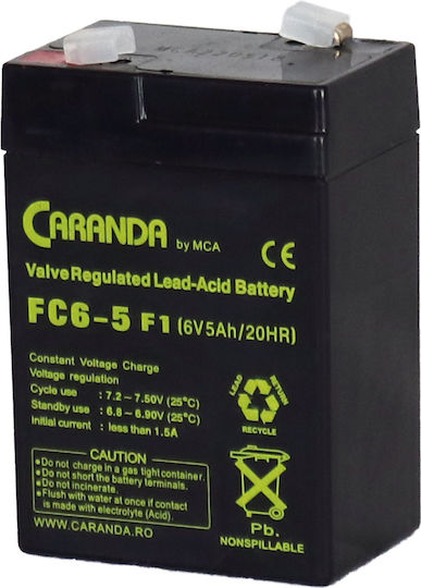 Baterie UPS cu Capacitate 5Ah și Tensiune 6V Car_6V_5Ah 1buc