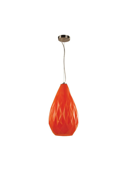 keleman Pendant Light Orange with Socket E27 24x24x40cm