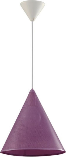 keleman Pendant Light Purple with Socket E27 30x30x34cm
