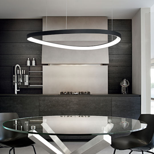 Ideal Lux Reglabil Lustră Negru 105x105cm.