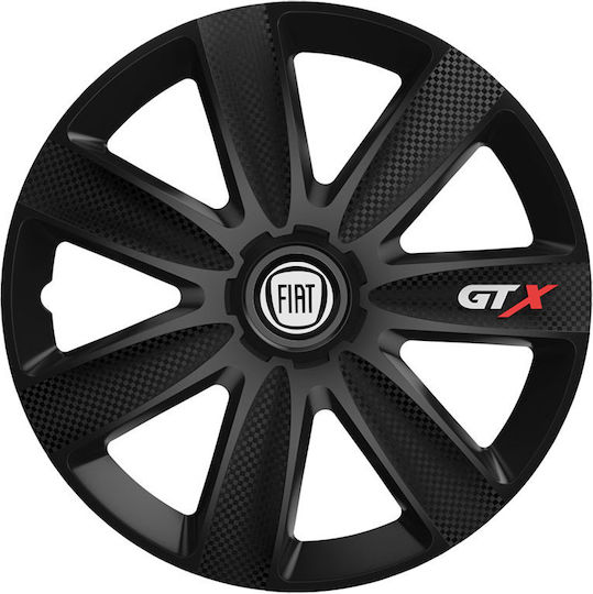Тасии Троховe Автомобилни Versaco Gtx Карбон Черни 13" Сигма 3d Метално Fiat 4 Броя