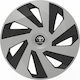 Car Wheel Hubcaps Versaco Vector Chrome Black 1...