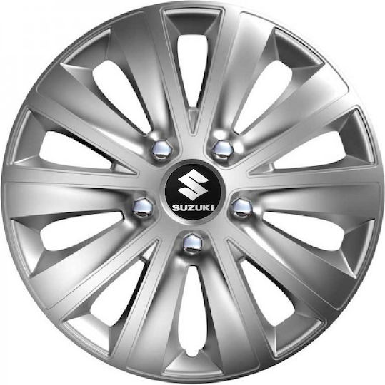 Тасии Трохове Автомобилни Versaco Rapid Hc Сребристи 14" Сигма 3d Метална Suzuki 4 Броя