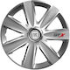 Тасии Трохове Автомобилни Versaco Carbon Gtx 15" С 3d Метален Емблема Fiat 4 Броя