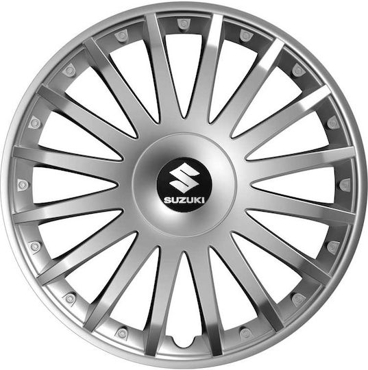 Тасии Трохове Автомобилни Versaco Crystal Сребристи 16" Сигма 3d Метално Suzuki 4 Броя