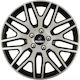 Car Wheel Hubcaps Versaco Dakar Nc Silver Black 15" 3d Metal Logo Isuzu 4 Pieces
