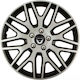 Car Wheel Hubcaps Versaco Dakar Nc Silver Black...