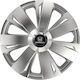Car Wheel Hubcaps Versaco Energy Rc Silver 14" 3d Metal Logo Honda 4 Pieces