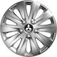 Car Wheel Hubcaps Versaco Rapid Hc Silver 14" 3d Metal Logo Mitsubishi 4 Pieces