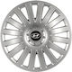 Auto Radkappen Versaco Intelligent Silber 13" Kompatibilität 3d Metallisch Hyundai 4 Stücke