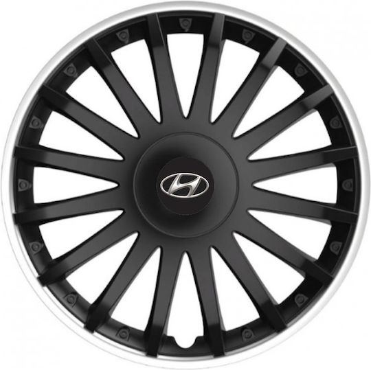 Тасии Тркхови Автомобилни Versaco 13" Crystal So Черни Cbx Сигма 3d Метален Hyundai 4 Броя