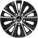 Car Wheel Hubcaps Versaco Paris Black Chrome Silver Bolts 13" 3d Metal Logo Isuzu 4 Pieces