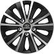 Car Wheel Hubcaps Versaco Rapide Nc Black Chrome Silver Bolts 15" 3d Metal Logo Subaru 4 Pieces