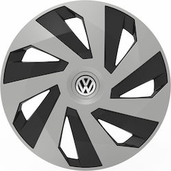 Auto Radkappen Versaco Vector Chrom Schwarz 14" Kompatibilität 3d Metallisch Volkswagen 4 Stücke Auto Radkappen Versaco Vector Chrom Schwarz 14" Kompatibilität 3d Metallisch Volkswagen 4 Stücke