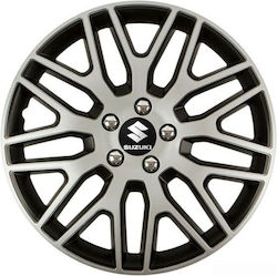 Car Wheel Hubcaps Versaco Dakar Nc Silver Black 15" 3d Metal Logo Suzuki 4 Pieces Car Wheel Hubcaps Versaco Dakar Nc Silver Black 15" 3d Metal Logo Suzuki 4 Pieces