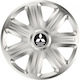 Car Wheel Hubcaps Versaco Comfort 14" Silver 3d Metal Logo Mitsubishi 4 Pieces
