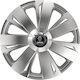 Car Wheel Hubcaps Versaco Energy Rc Silver 14" 3d Metal Logo Saab 4 Pieces
