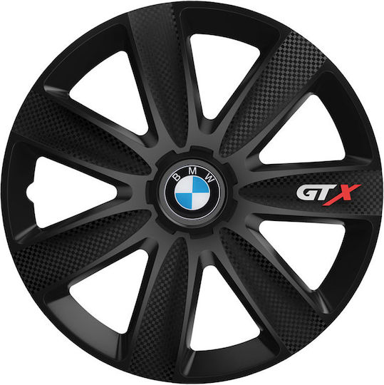 Тасии Трохове Автомобилни Versaco Gtx Карбон Черни 15" Знак 3d Метален Bmw 4 Броя