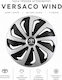 Car Wheel Hubcaps Versaco 14" Wind Sb Cbx 3d Metal Logo Toyota 4 Pieces
