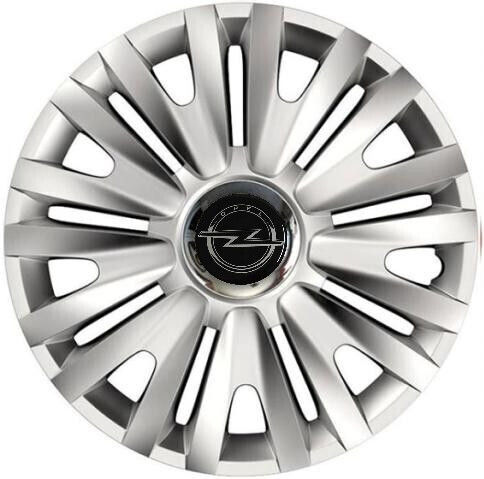Car Wheel Hubcaps Versaco Royal Rc 13" 3d Metal Logo Opel 4 Pieces