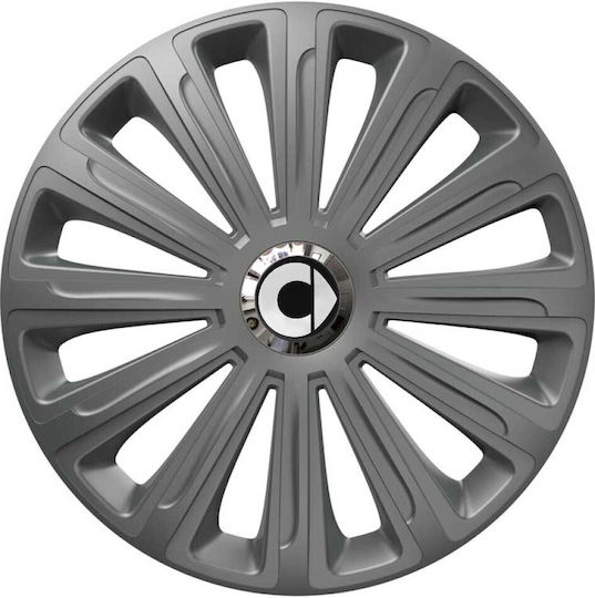 Auto Radkappen Versaco 14 Zoll Trend Rc Graphit Chromring Cbx Kompatibilität 3d Metallisch Intelligent 4 Stücke