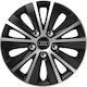Car Wheel Hubcaps Versaco Paris Black Chrome Silver Bolts 13" 3d Metal Logo Audi 4 Pieces