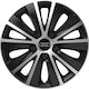 Car Wheel Hubcaps Versaco Rapide Black Chrome B...