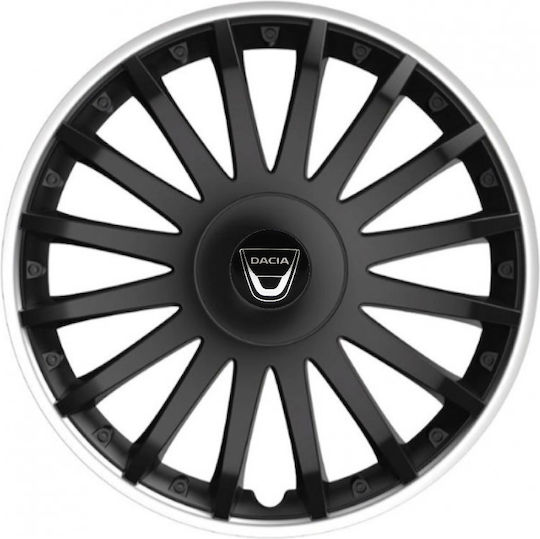 Тасии Трохов Автомобилни Versaco 15" Crystal So Черни Cbx Сигма 3d Метална Dacia 4 Броя